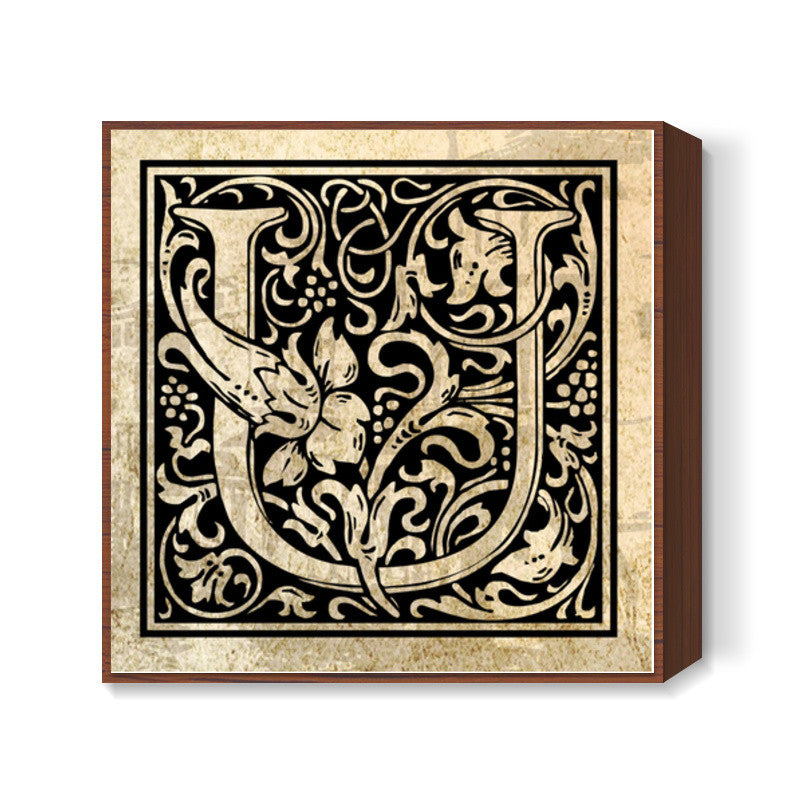Ornate U Square Art Prints