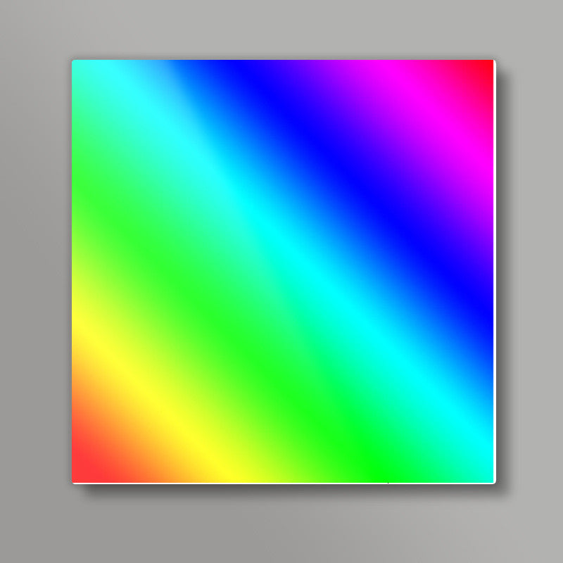 Rainbow gradient Square Art Prints