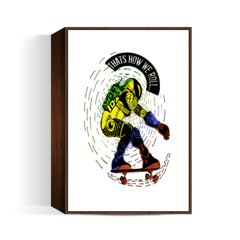 astro skate roller Wall Art