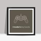 Modern day needs - Consoles Square Art Prints