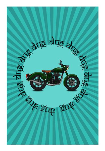 PosterGully Specials, royal enfield Wall Art