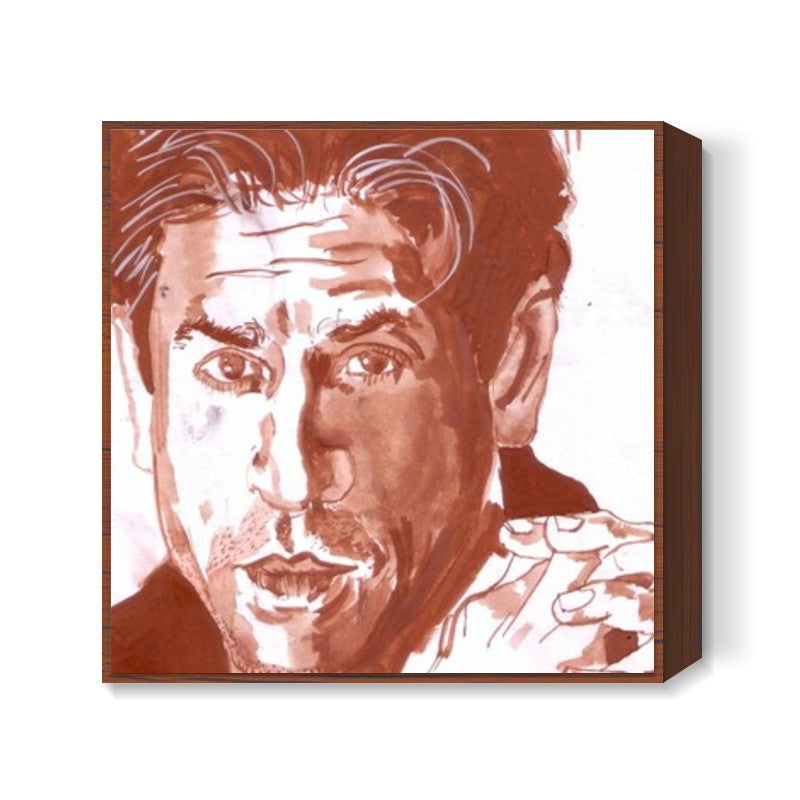 Shah Rukh Khan is a self-made superstar Square Art Prints