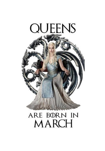 PosterGully Specials, Game of Thrones | Queens | March | Targaryen Wall Art