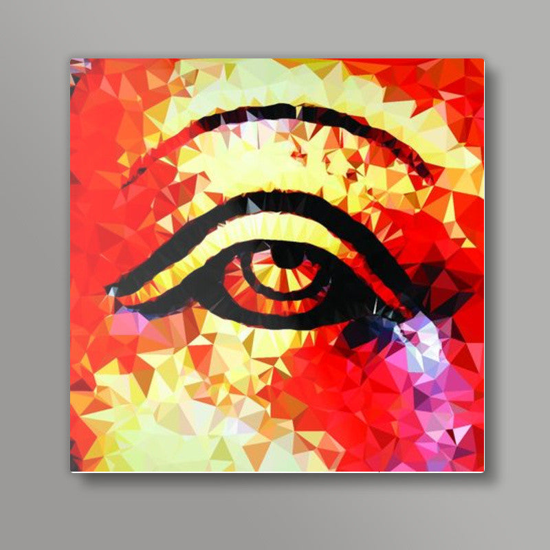 Mangalmurti low poly Square Art | vinayak chincholkar
