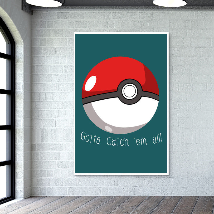 Pokeball Wall Art Buy HighQuality Posters and Framed Posters Online