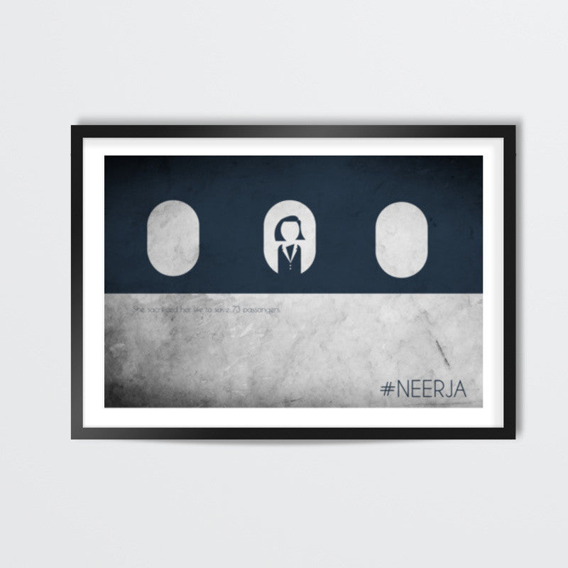 neerja brave minimal sacrifice Wall Art