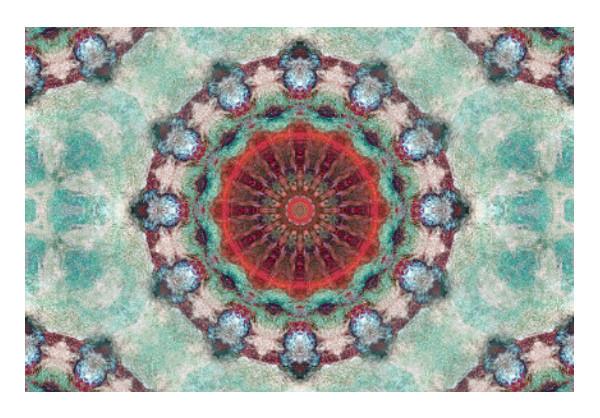 PosterGully Specials, red kaleidoscope Wall Art