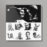 Movie Sketch Collection Square Art Prints