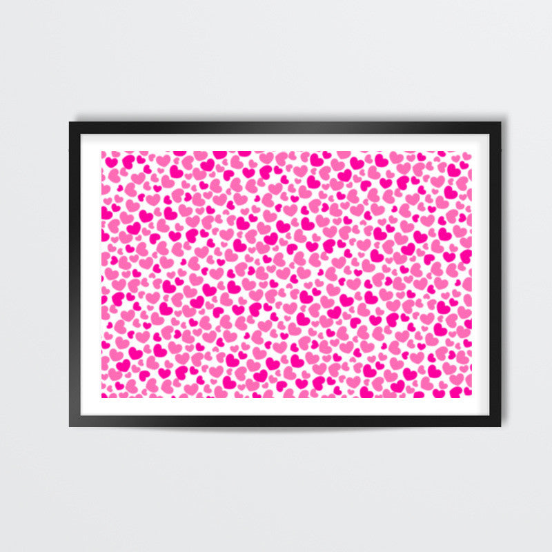 Pretty Pink Hearts Wall Art