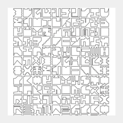 Square Art Prints, Printed Pixels Square Art Prints