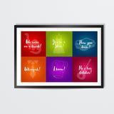 FRIENDS minimal quotes 2 Wall Art