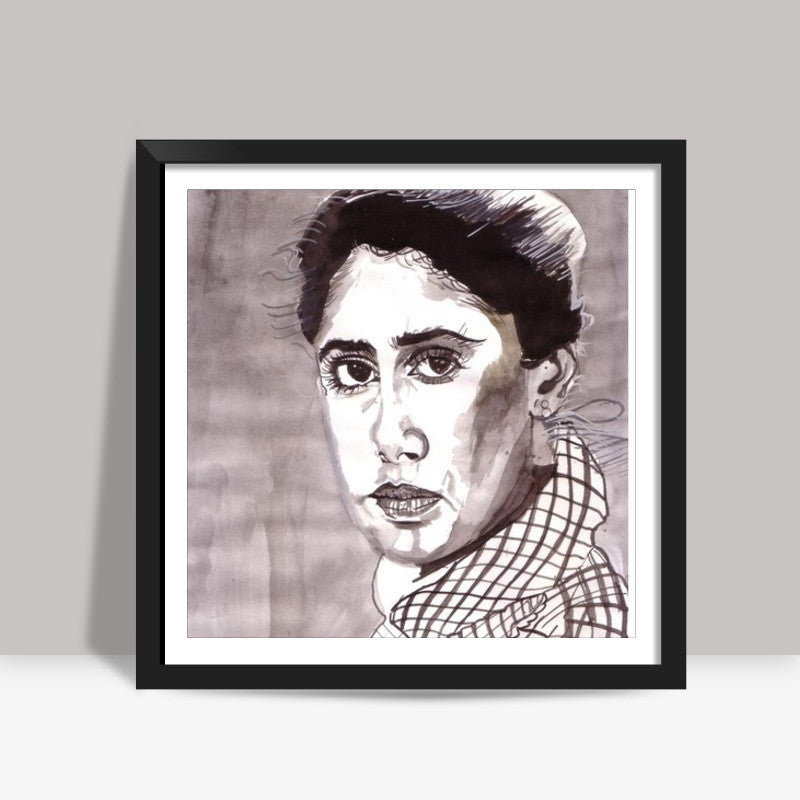 Smita Patil was a versatile performer Square Art Prints