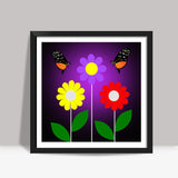 When Blooming Square Art Prints