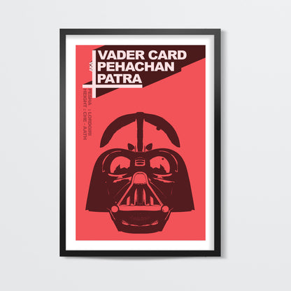 Vader Card Wall Art