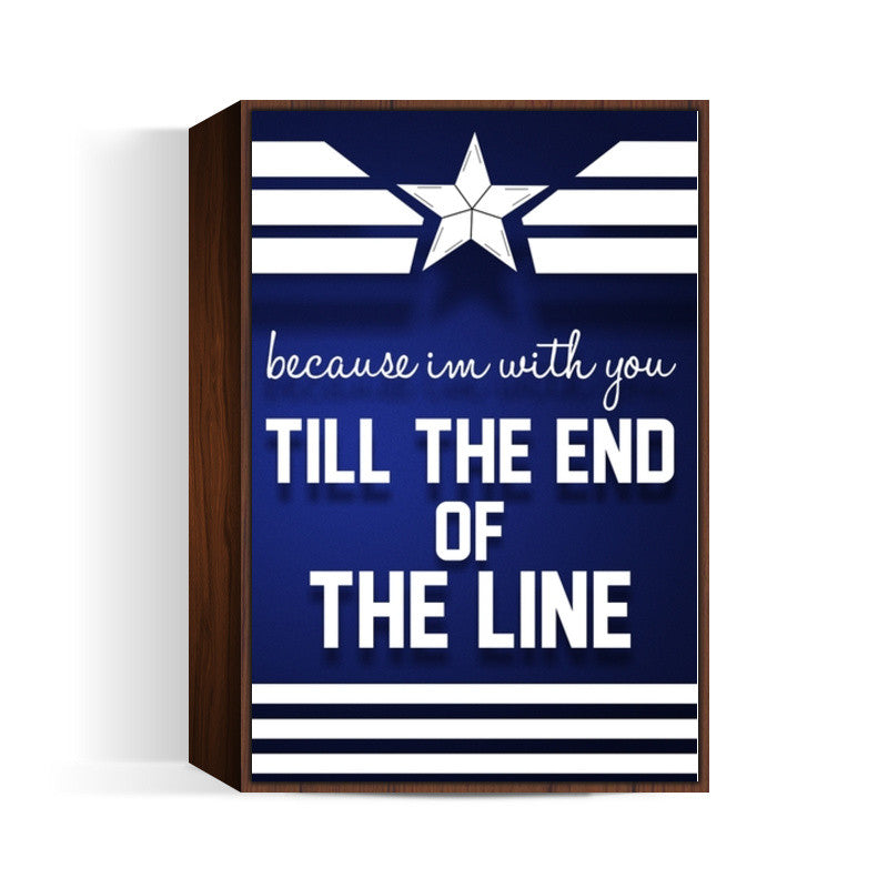 End of the line Captain america winter solider  Wall Art