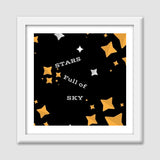 STARS FULL OF SKY Premium Square Italian Wooden Frames