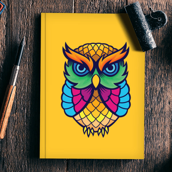 Colorful Owl Notebook