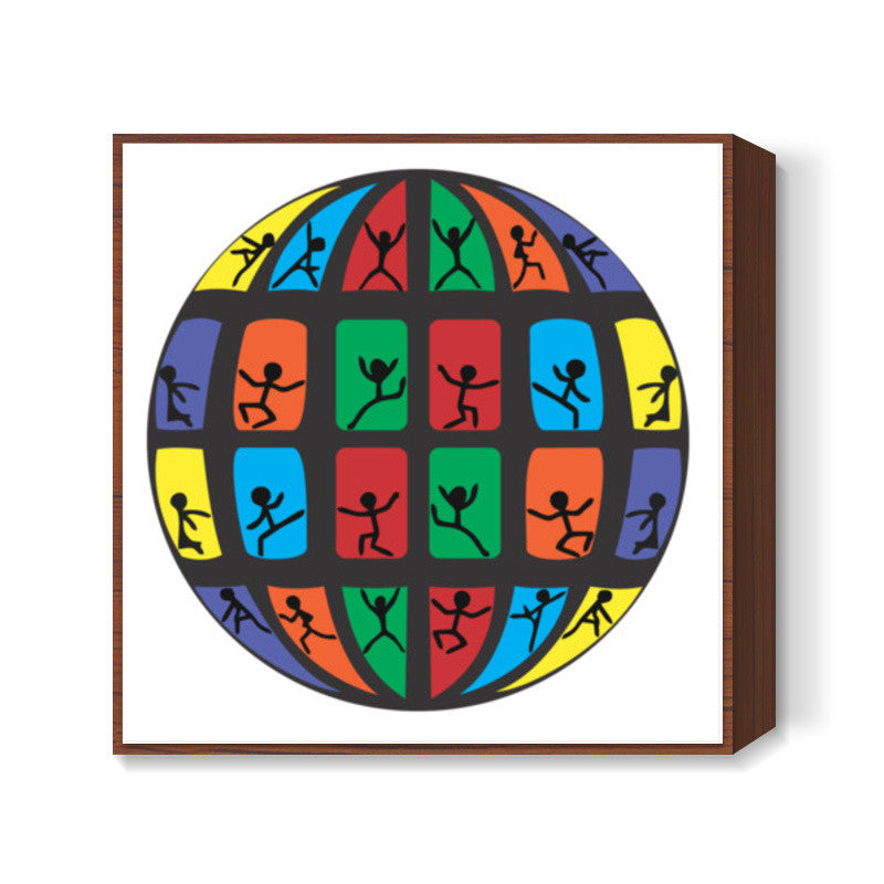 ESCAPE THE WORLD- CW Square Art Prints