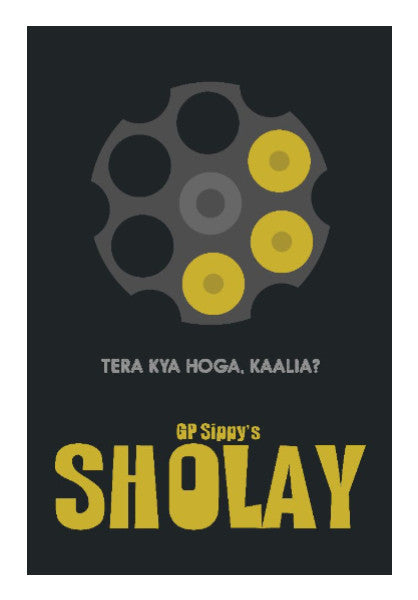 Wall Art, Tera Kya Hoga Kalia Sholay | Rishabh Bhargava, - PosterGully