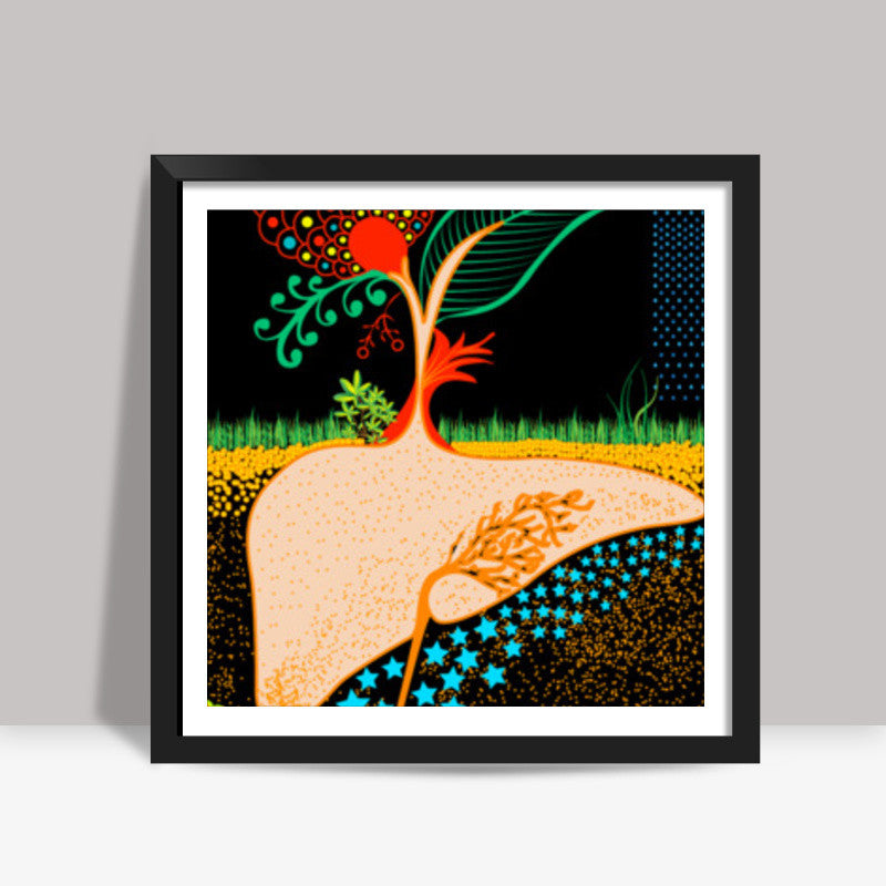 If Mars was like that ! Square Art Prints