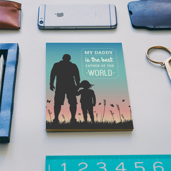 Best in The World Fathers Day Daughter with Dad | #Fathers Day Special Notebook