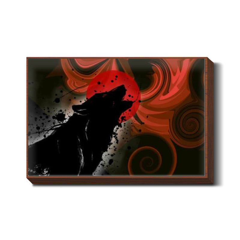 Red Wolf streak Wall Art