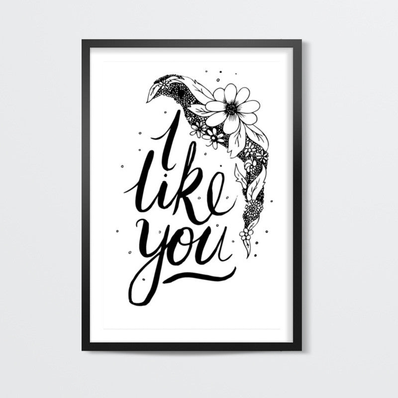 I like you Valentines Wall Art