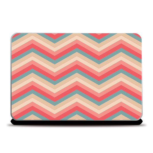 Colorful Zig Zag Abstract Print  Laptop Skins