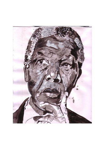 Legendary leader Nelson Mandela could see only one colour- that of equality Wall Art
