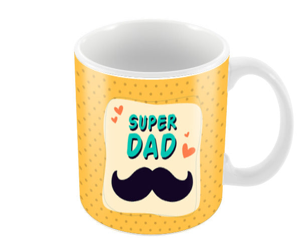 Super Dad Love Illustration Coffee Mugs