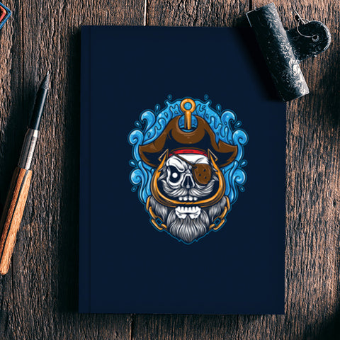 Skull Cartoon Pirate Notebook