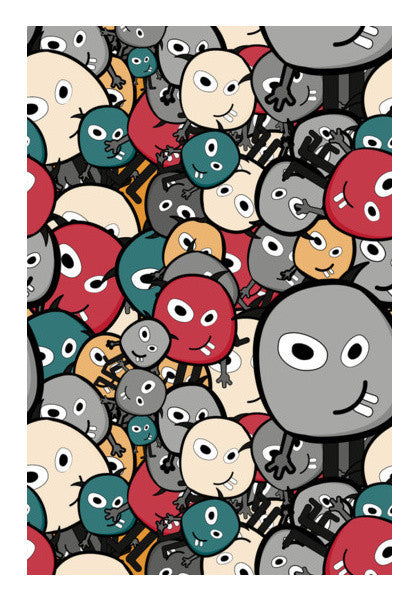 Cartoon Funny Doodles Art PosterGully Specials
