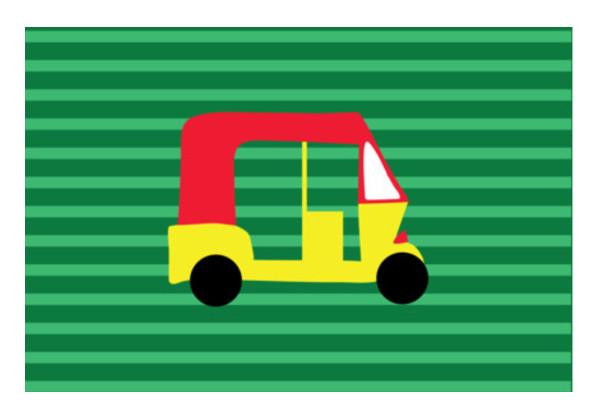 PosterGully Specials, Desi AutoRickshaw Wall Art