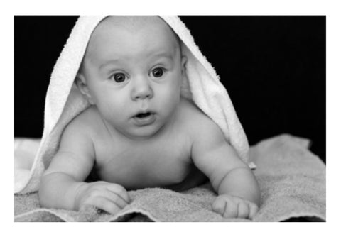 Baby Under The Towel  Wall Art