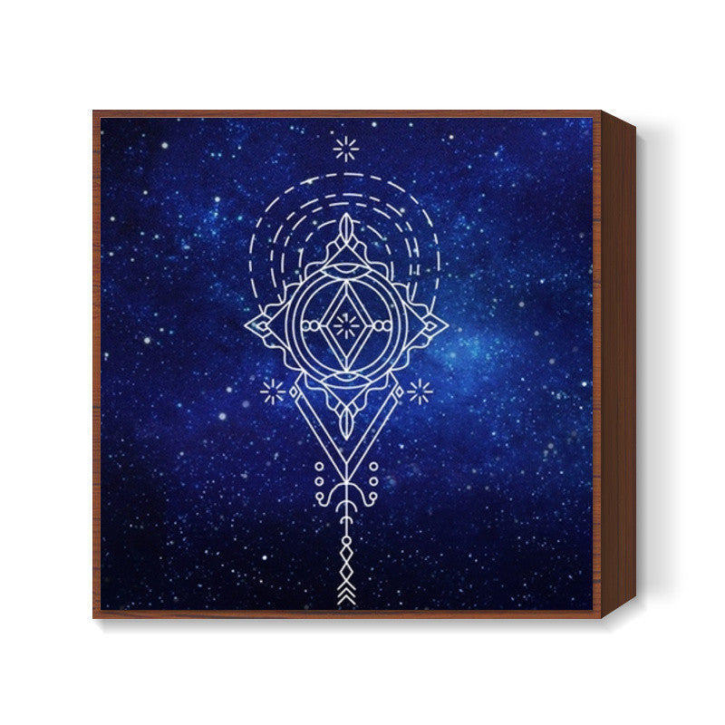 Sacred geometric fantasy abstract Square Art Prints