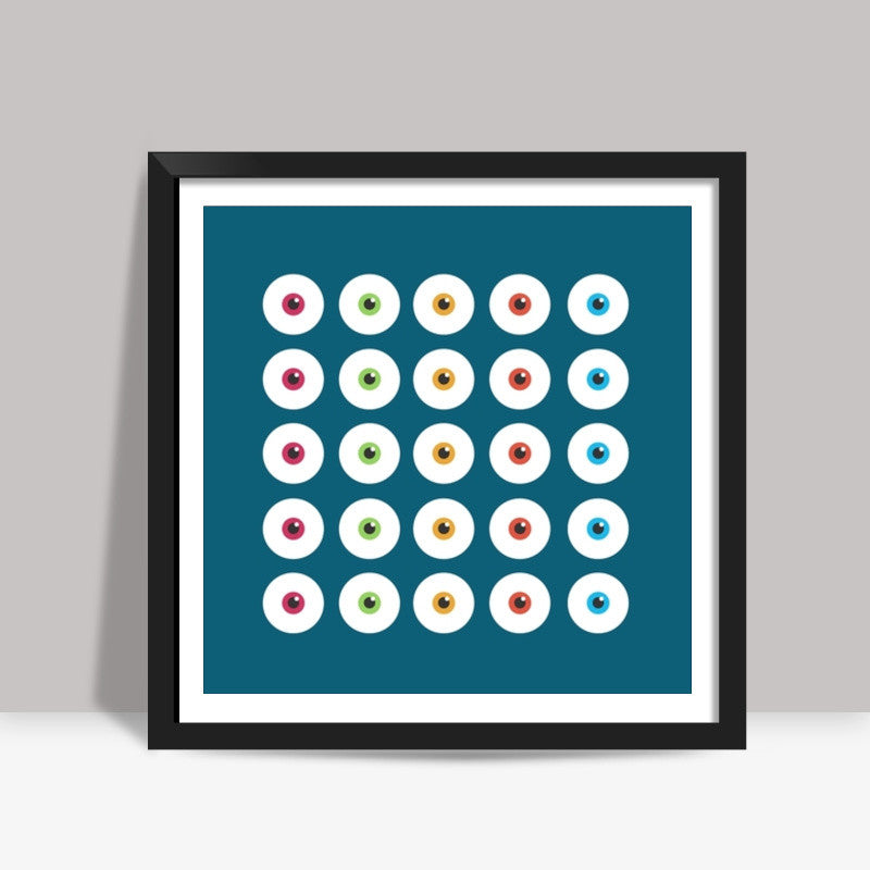 Eye balls 02 Square Art Prints