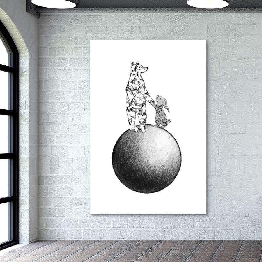 The Moon Rescue Wall Art | Lotta Farber