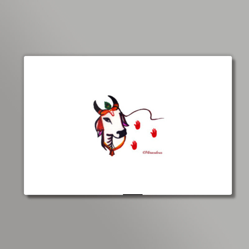 Gaiya | The adorable Indian Cow Wall Art
