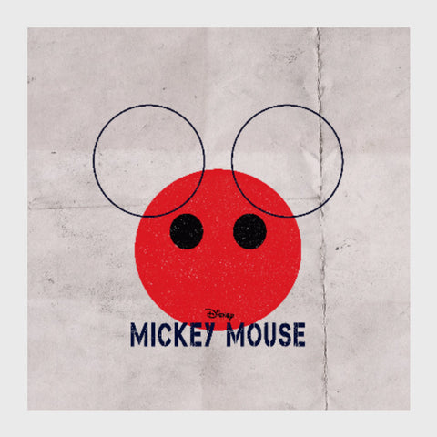 Square Art Prints, Mickey THE WICKY Mouse (Minimalist)- Disney