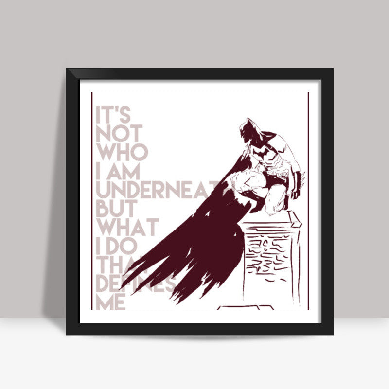 Batman Sketch Square Art Prints