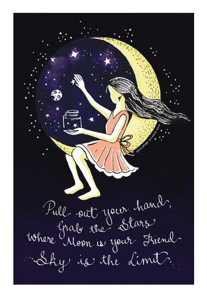 PosterGully Specials, The Dream ygirl Series Sky is the Limit Wall Art