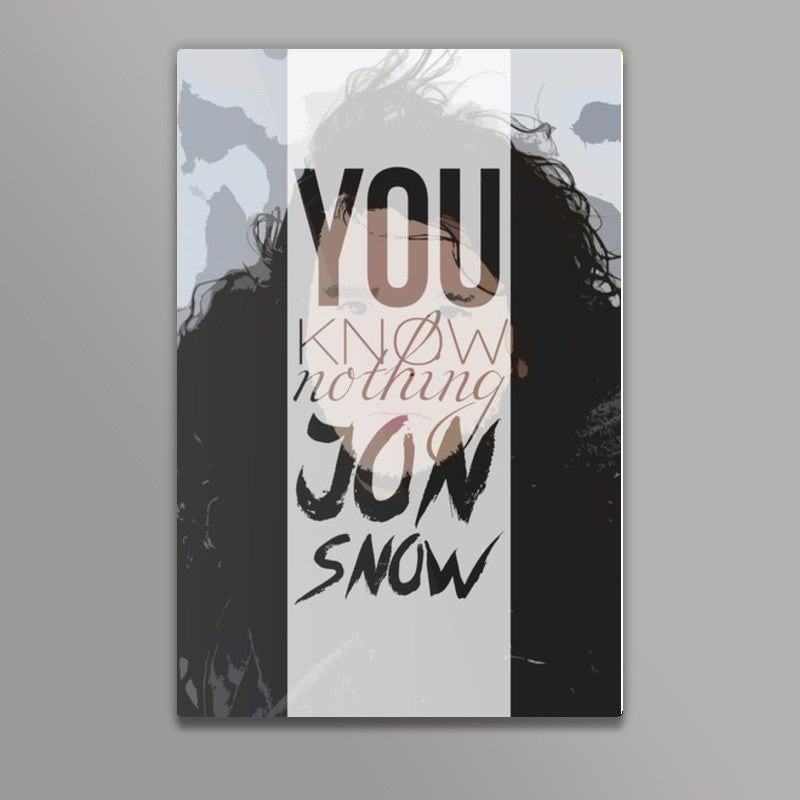 You know nothing Jon Snow Wall Art