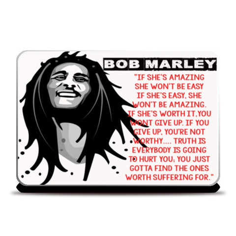 Bob Marley quote Laptop Skins