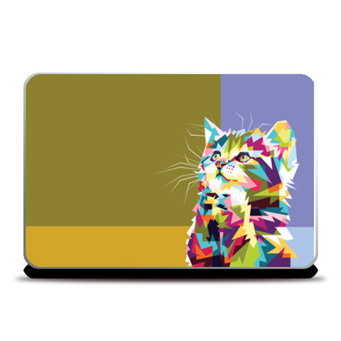 colorfully Cat Hope Laptop Skins