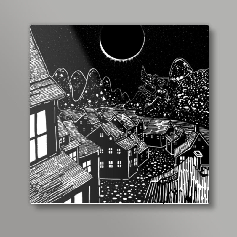moon light Square Art Prints