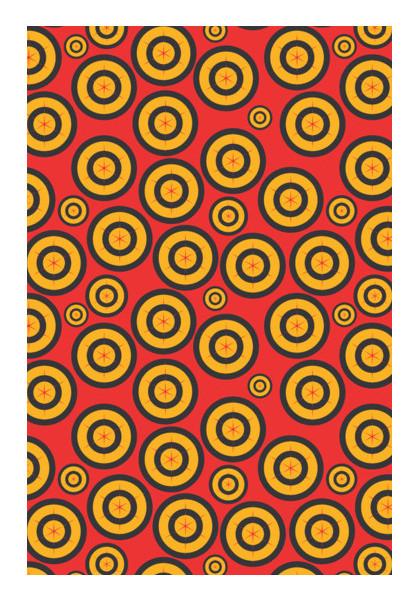 PosterGully Specials, Retro Circle Abstract Design Wall Art