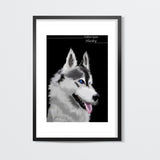 Animal Portrait: Husky Wall Art