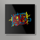 love graffiti Square Art Prints