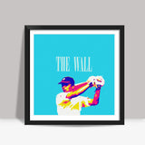 THE WALL DRAWID CRICKET INDIA WORLD CUP  Square Art Prints