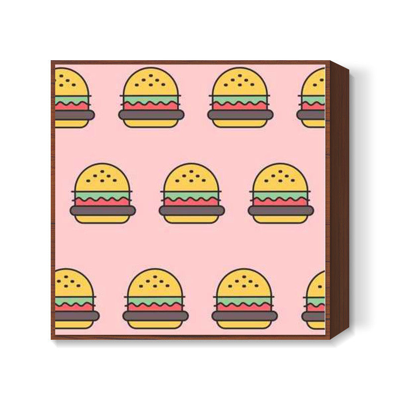 Burger Square Art Prints